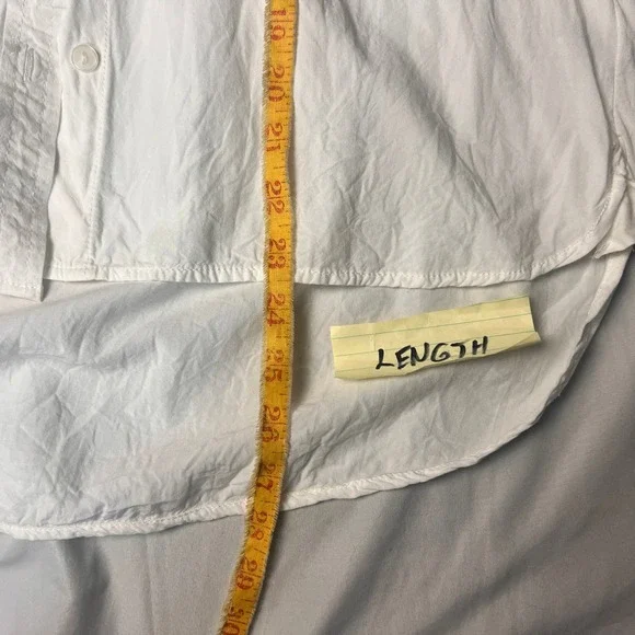 Velvet Heart Womens White Rayon High Low Button Down Shirt ETW-20619 Size M - Picture 9 of 11